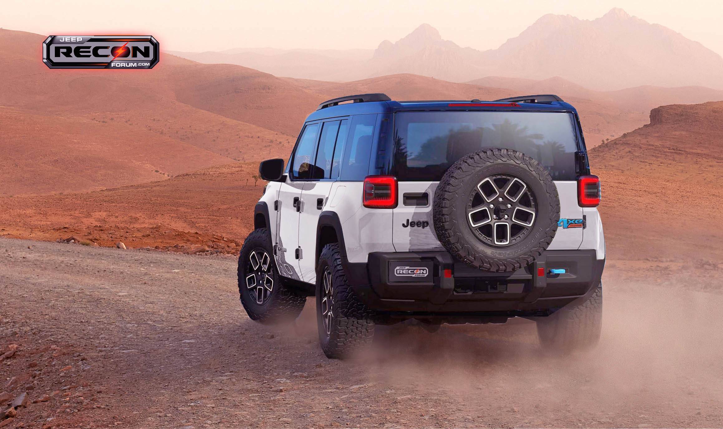 Jeep Recon EV 2025 Jeep Recon EV Previews in More Colors Jeep-Recon-White-Rear