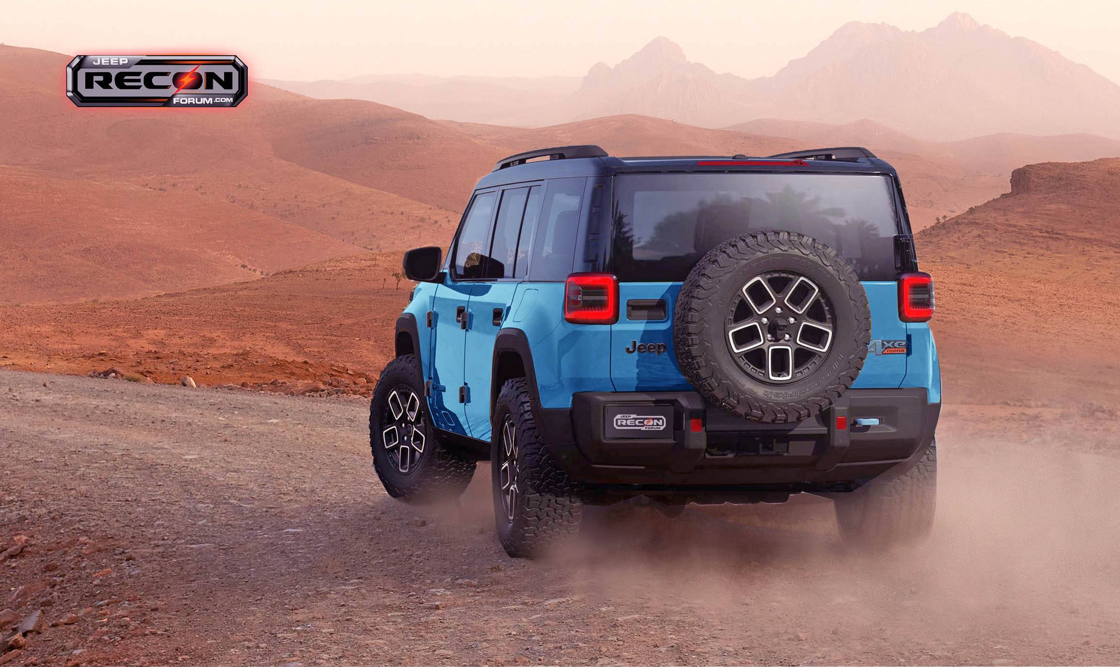 Jeep Recon EV 2025 Jeep Recon EV Previews in More Colors Jeep-Recon-L-Blue-Rear