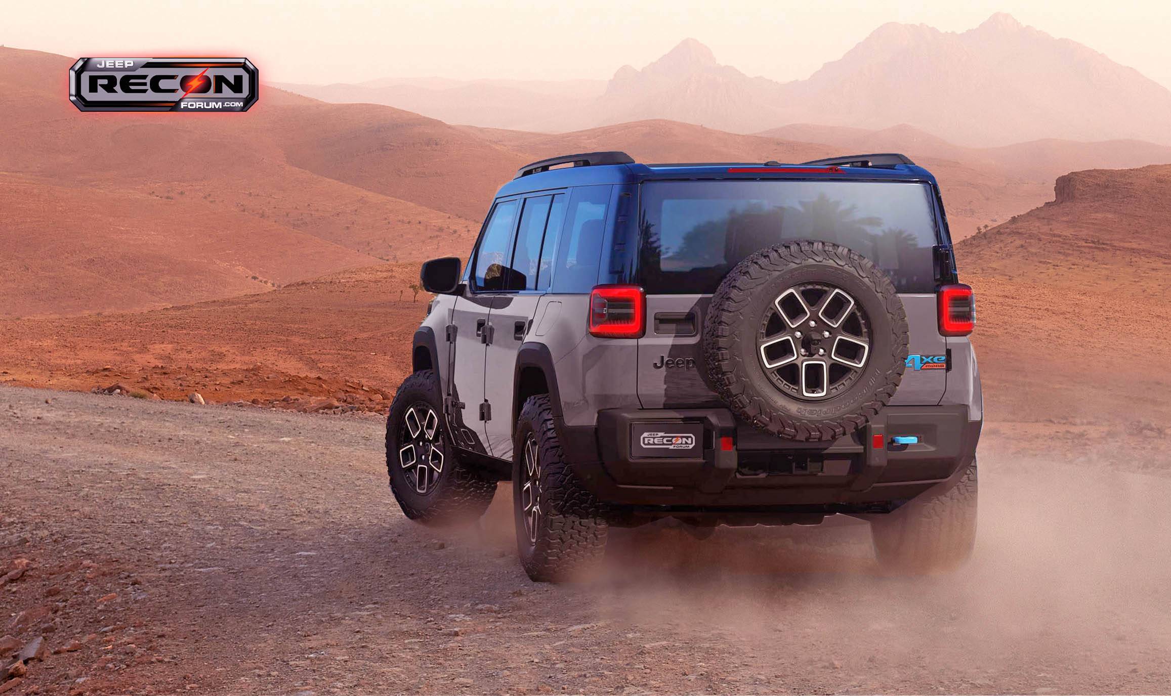 Jeep Recon EV 2025 Jeep Recon EV Previews in More Colors Jeep-Recon-Grey-Rear