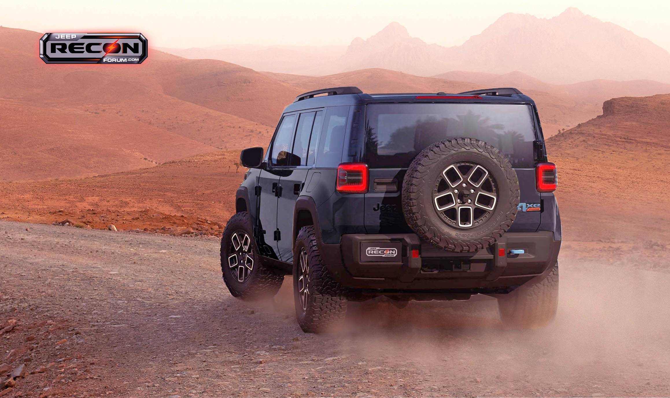 Jeep Recon EV 2025 Jeep Recon EV Previews in More Colors Jeep-Recon-Black-Rear