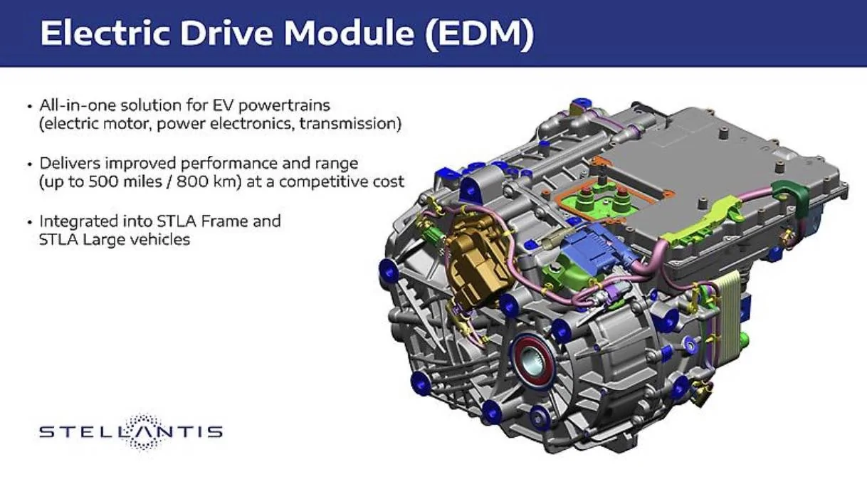 Jeep Recon EV Jeep Recon EV is powered by new Electric Drive Module (EDM) which "will help each platform achieve driving range up to 500 miles (800 km)." Ram 1500 REV EDM