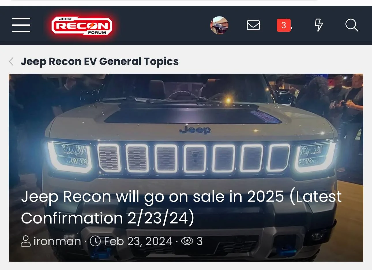 Jeep Recon EV Jeep Recon will go on sale in 2025 (Latest Confirmation 2/23/24) IMG_2527