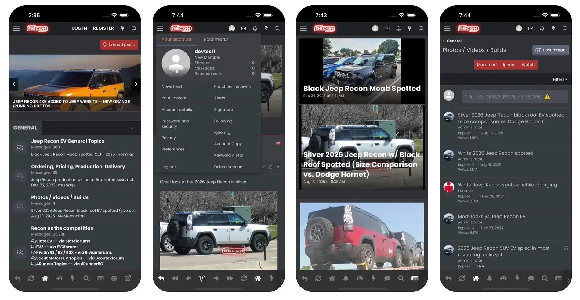 Jeep Recon EV 📲 Jeep Recon Forum App Now Available jeepreconforuma